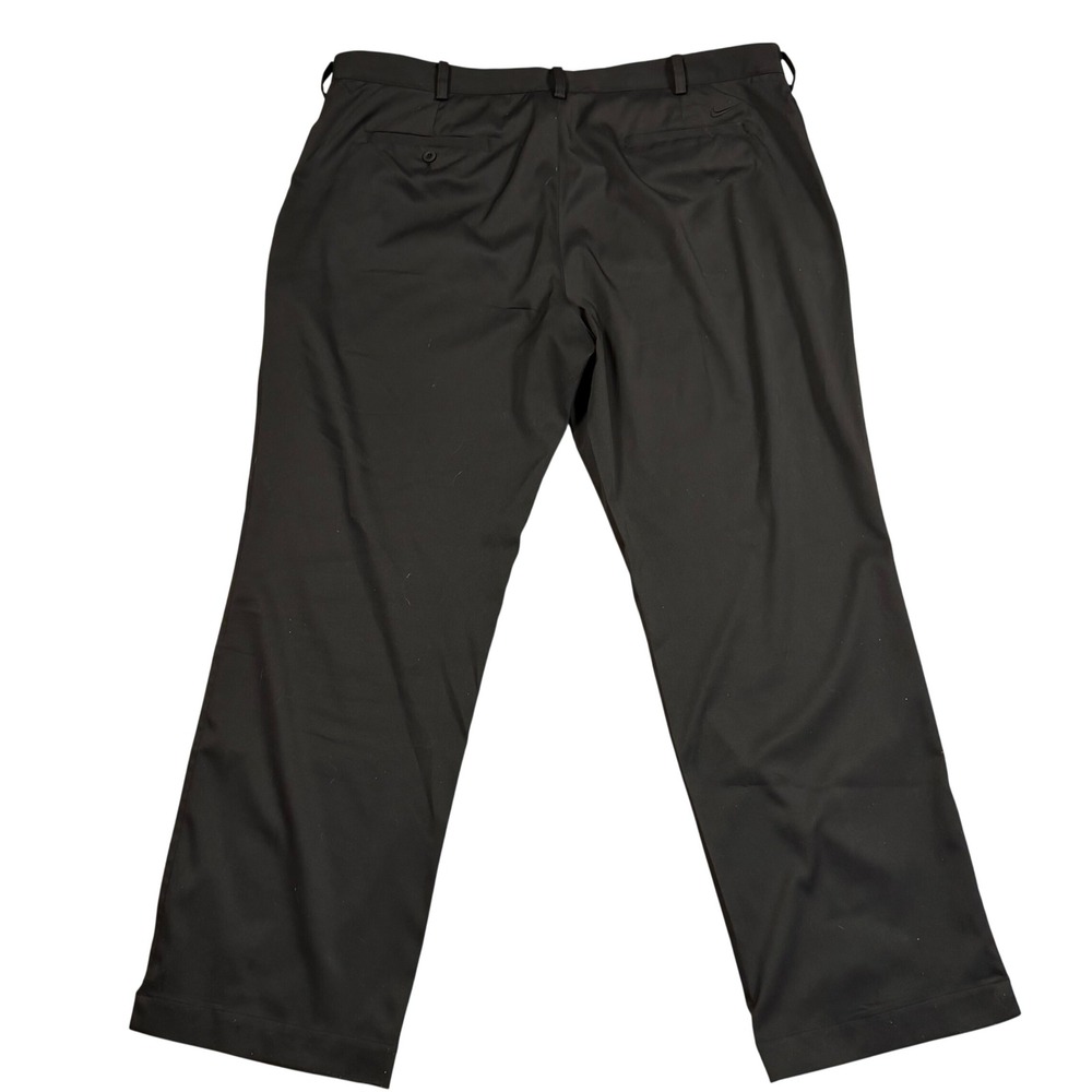 Nike Golf Dri-FIT Mens Black Flat Front Performance Pants 472532-010 40x30 - Picture 2 of 9